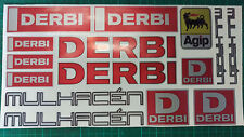 Derbi Mulhacen stickers SM supermoto 50 125  Red/Black/Silver cafe racer