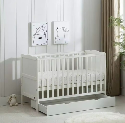 Wooden baby cot - wooden,