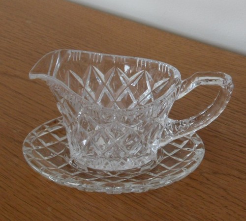 Vintage glass mint sauce - glass,