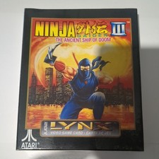 Ninja Gaiden 3 The Ancient Ship Of Doom Sealed Atari Lynx Excellent Condition 