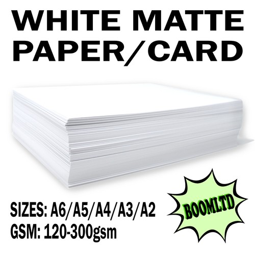 A6 white card - a5,