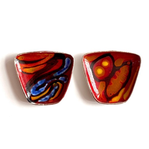 Pair poole pottery delphis - pottery,