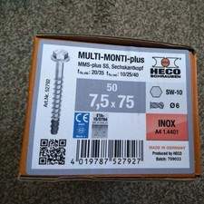 50 pack Multifix Screw  HECO