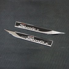 Pair Chrome Black Silver