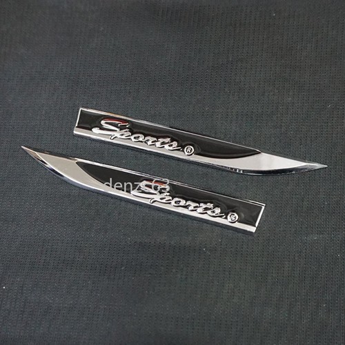 Pair chrome black silver - pair,