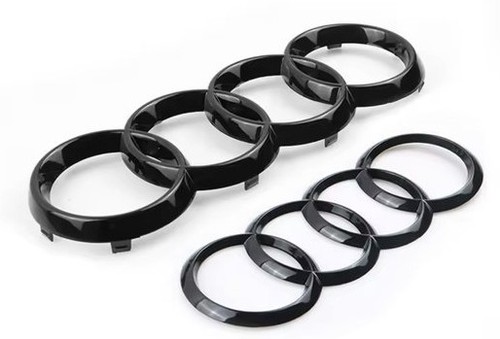 Gloss black front bumper grill