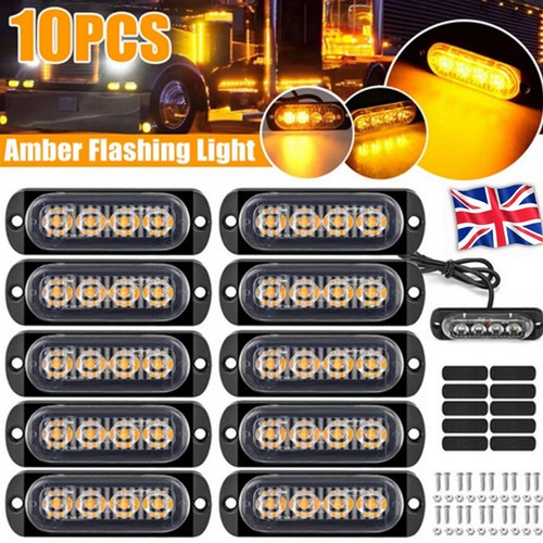 10x 4led 24v amber - 10x, recovery