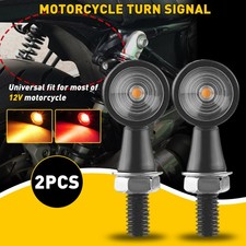 2x Universal Motorcycle Bike Amber LED Turn Signal Indicator Red Amber Light UK