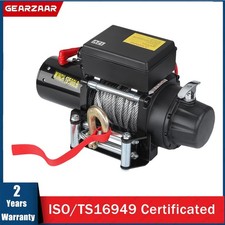 Electric Winch Synthetic Rope For Garage Recovery 12V Workshop 6125KG/13500LBs