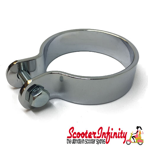 Exhaust clamp chrome 48mm - exhaust,