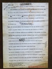 1942 WW2 U.S. DISPATCH TO