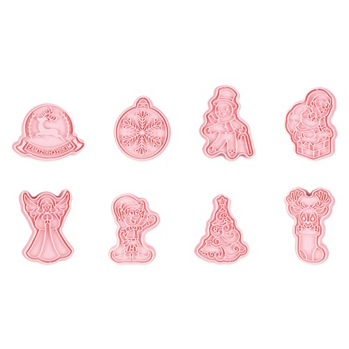 8pcs christmas themed cookie - 8pcs,
