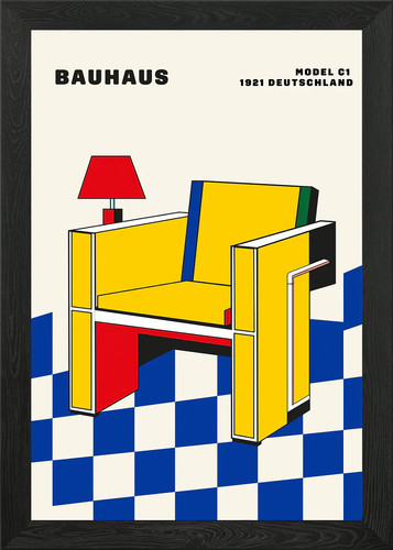 Bauhaus chair design 1921 - chair,