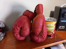 vintage child's boxing gloves