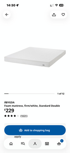 Abygda mattress double memory - mattress,