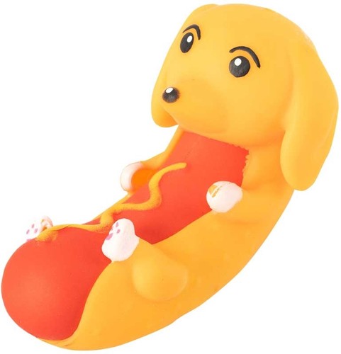 Hot dog squeezy squishy toy - dog,