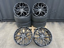20" RS6 F B Style ALLOY WHEELS X4 + TYRES Fits : AUDI A4 A5 A6 A7 A8 Q5