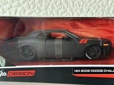 1:24 Dodge Challenger SRT8 2008 Matt Black Lowered 32529 Hot Rod Die Cast Model