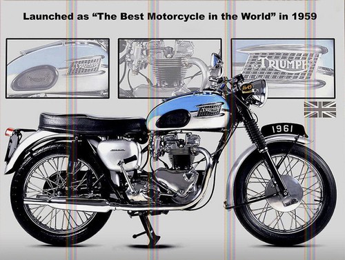 Triumph 1961 motorcycle theme - triumph,
