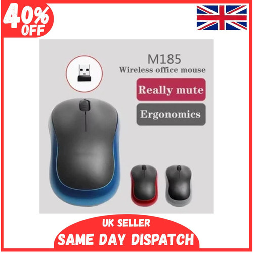 Logitech m185 wireless optical - wireless,