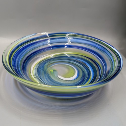 Mdina art glass bowl - bowl, signed