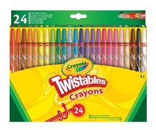 CRAYOLA Twistables Colouring Crayons Assorted Colours (Pack of 24) Simply Twist