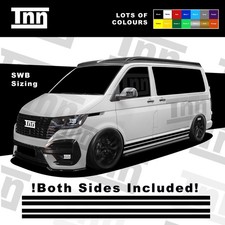 Fits VW T5 T6 Transporter SWB Side Stripe Vinyl Stickers Camper Graphic Decal T4