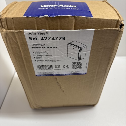 Vent axia solo plus bathroom - vent,