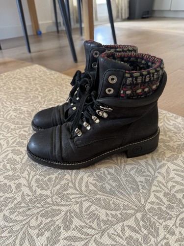 Chanel leather ankle boots - ankle,