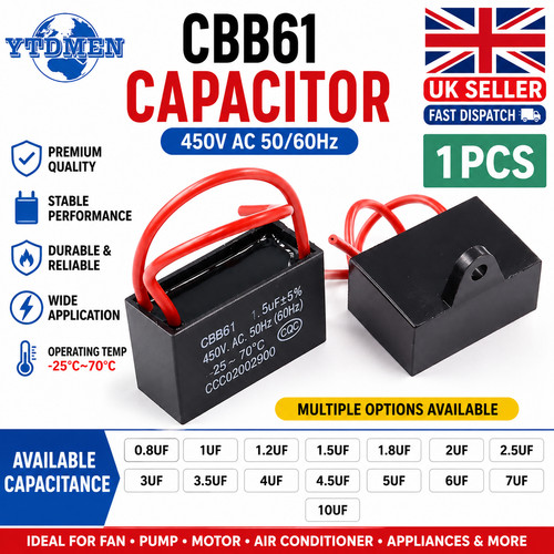 Cbb61 capacitor 450v fan - capacitor,