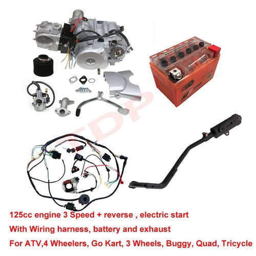 125cc engine motor battery kit - engine,