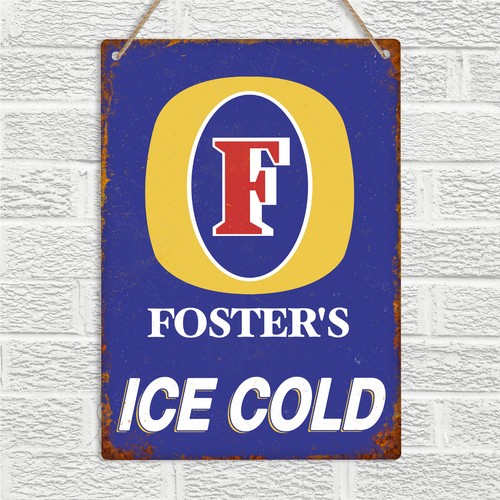 Fosters lager metal wall - wall, sign
