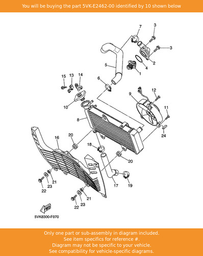 Yamaha cap radiator - cap,,