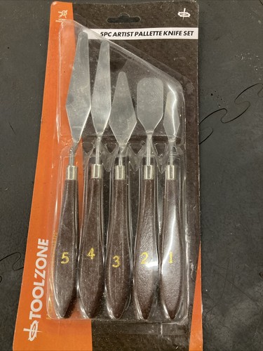 5pc palette knives - spatula, oil