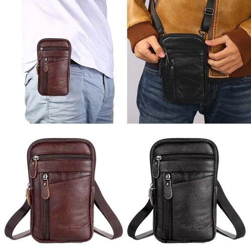 Men genuine leather - genuine, phone