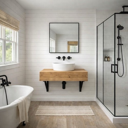 Bathroom solid wood - solid, floating