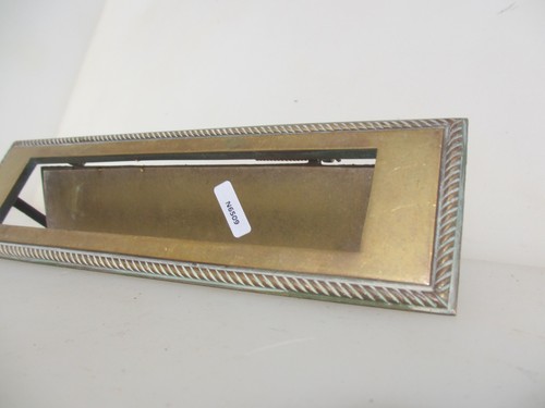 Vintage brass letterbox - vintage,