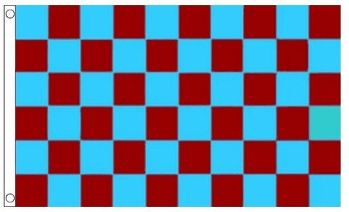 Claret and blue checkered 5x3 - blue,