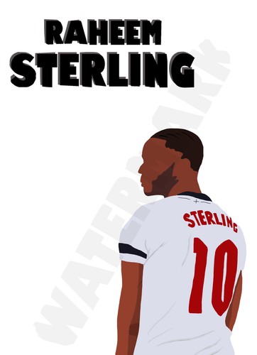 Raheem stirling print - raheem,