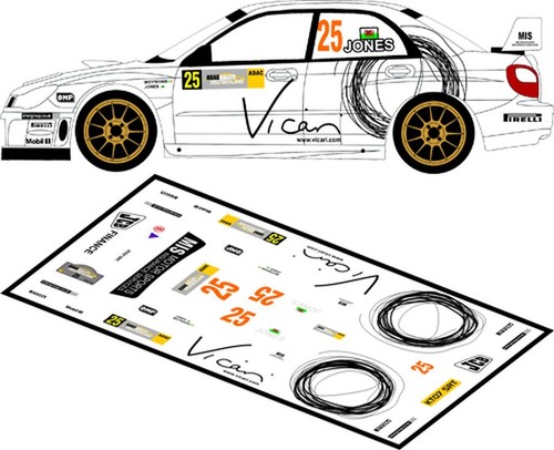 Decals subaru impreza wrc - subaru,