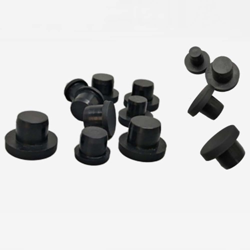 Black solid silicone rubber - solid,