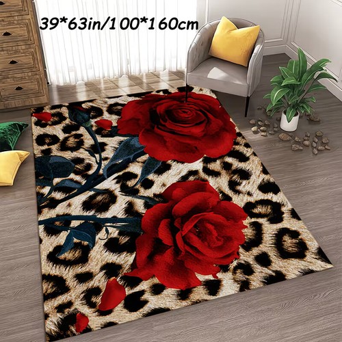 Leopard red rose - leopard, thickening