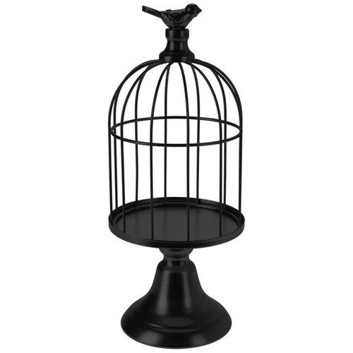 Black metal wire bird - wire,