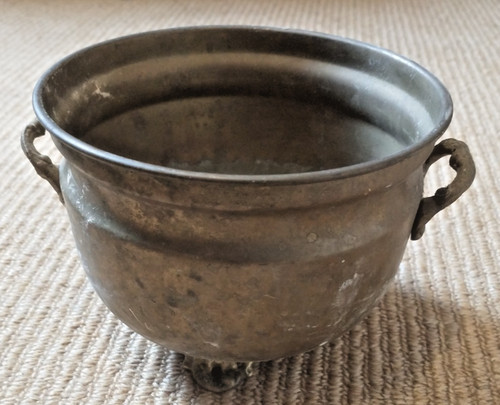 Vintage brass planter bowl - vintage,