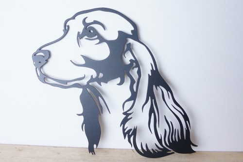 Cocker spaniel metal - metal, wall