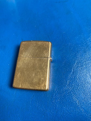 Vintage brass zippo petrol - brass,