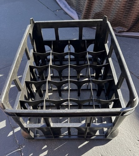 Hard plastic milk bottle crate - hard,