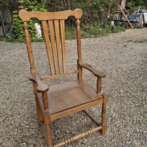 Large oak chair carver - oak,