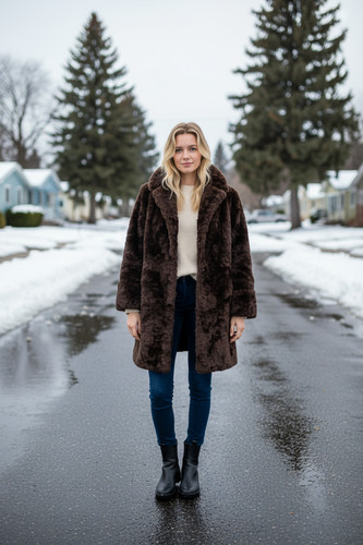 1970s lambskin shearling - 1970s, coat