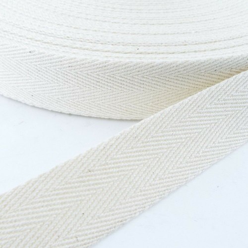 25mm cotton herringbone twill - 25mm,